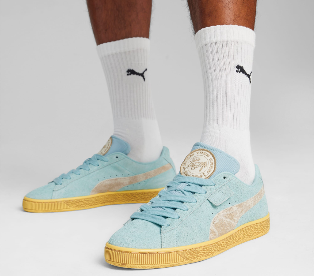 Giày Puma Palm Tree Crew x Suede B 'Turquoise Surf' 396248-02 - Ảnh 3