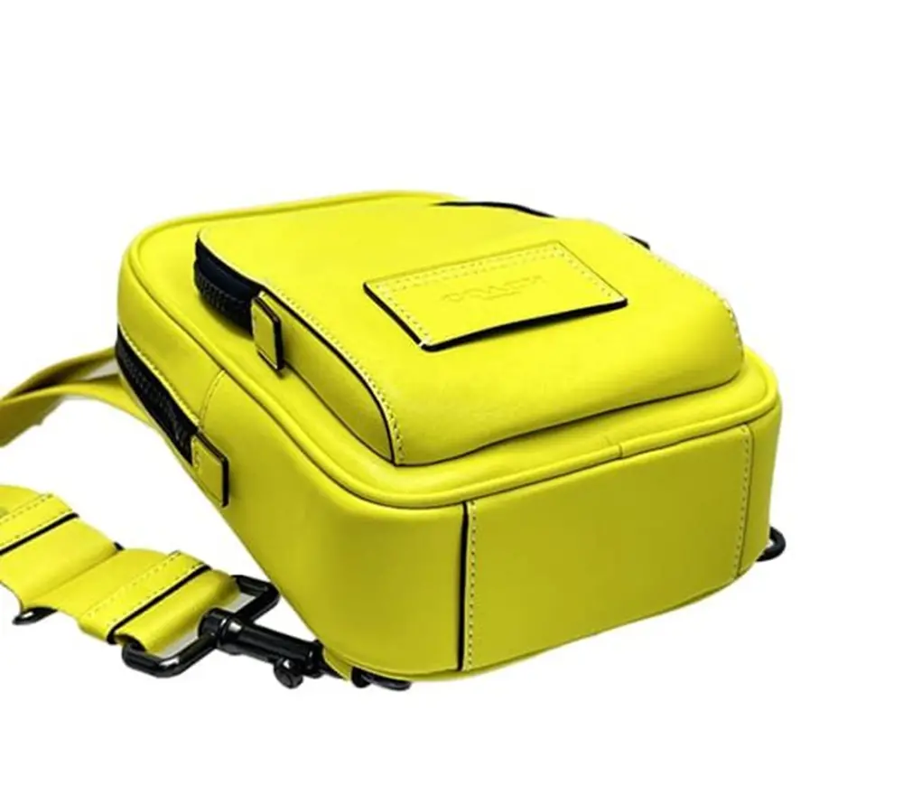 Túi Coach Track 13 'Lemon Yellow' CL410-QBMBX - Ảnh 4
