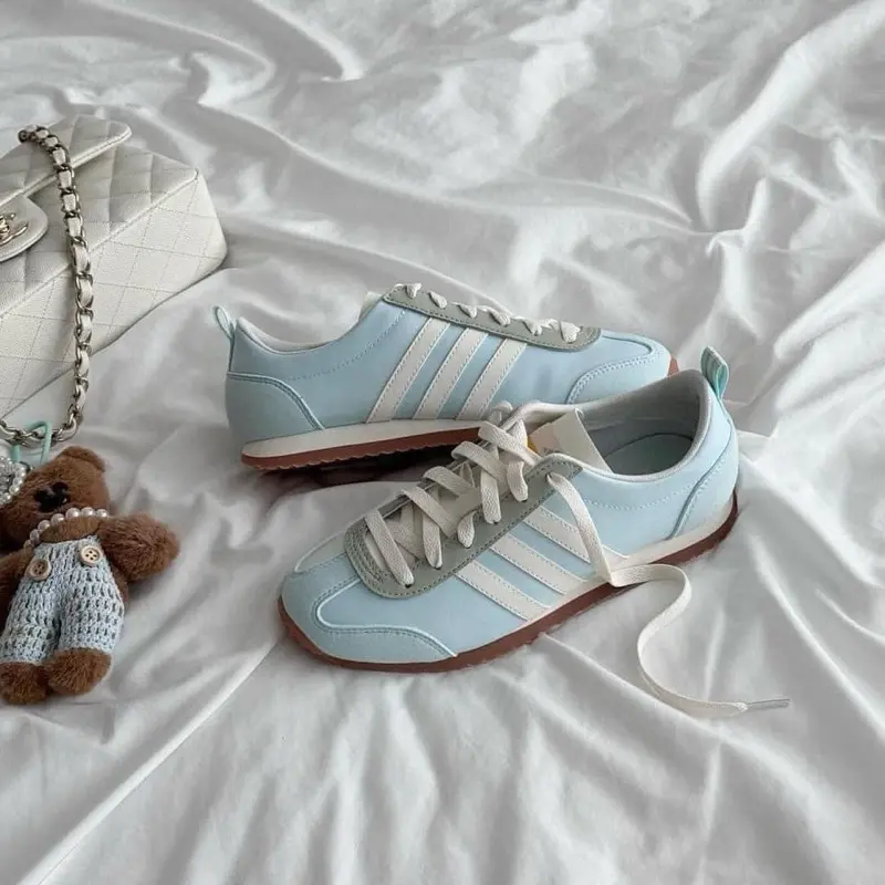 Giày Adidas VS JOG 2.0 'White Blue' JI2434 - Ảnh 3