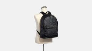 Alternative view of Balo Coach West Backpack In Signature Canvas ‘Black’ 2736-QBAF4
