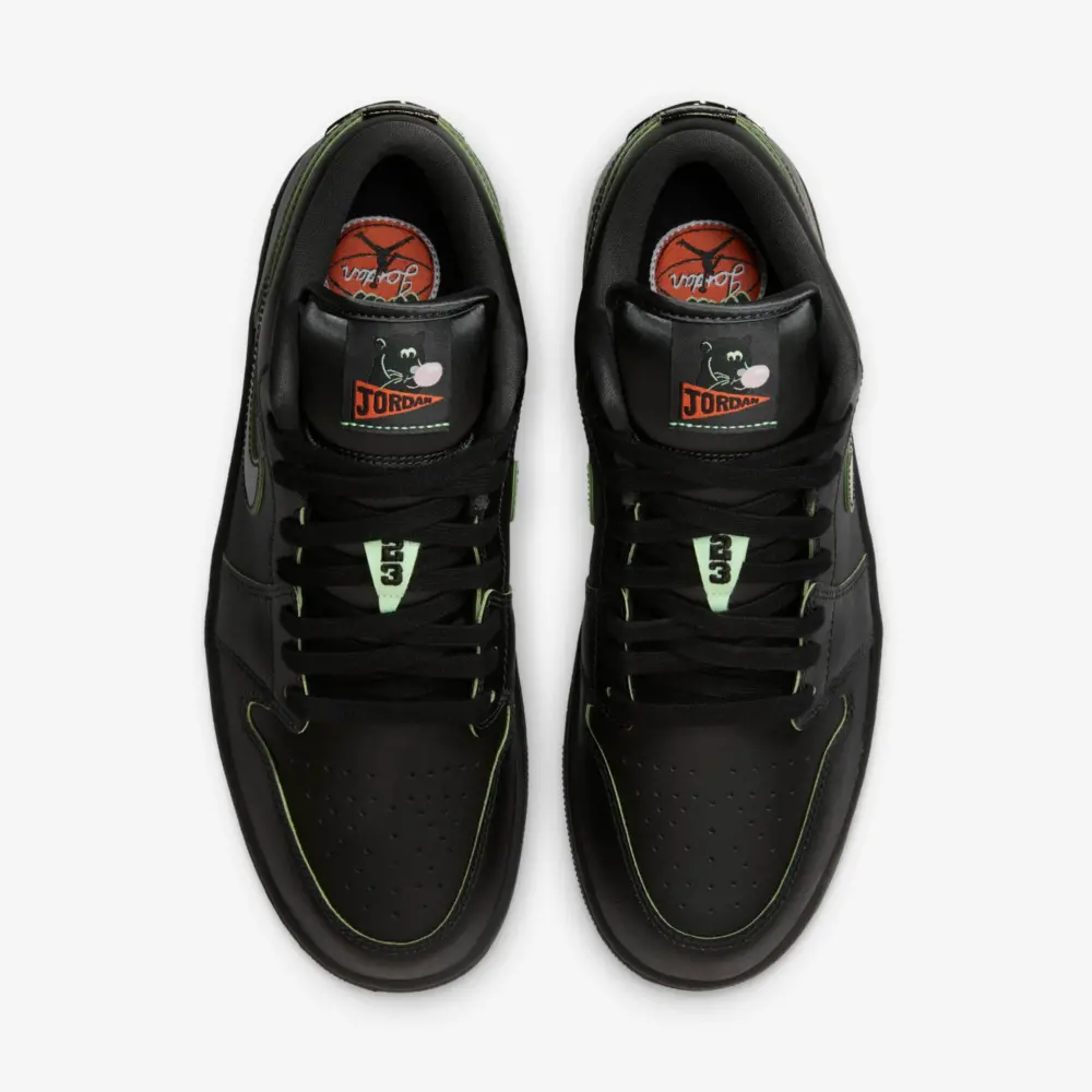 Giày Nike Air Jordan 1 Low "Black Cat Mascot" HM3690-001 - Ảnh 5