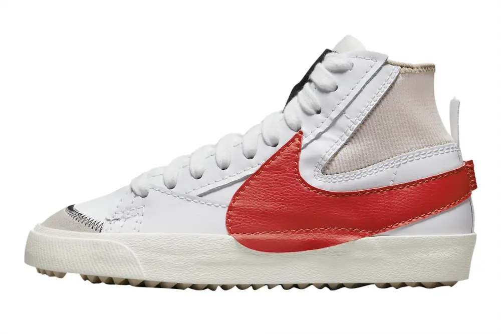 Giày Nike Blazer Mid Jumbo ‘White Habanero Red’ DD3111-102 - Ảnh 3