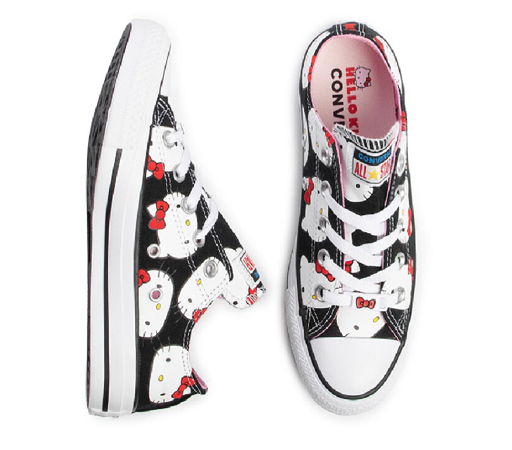 Giày Converse Chuck Taylor All Star Ox x Hello Kitty ‘Black’ 162947C - Ảnh 2