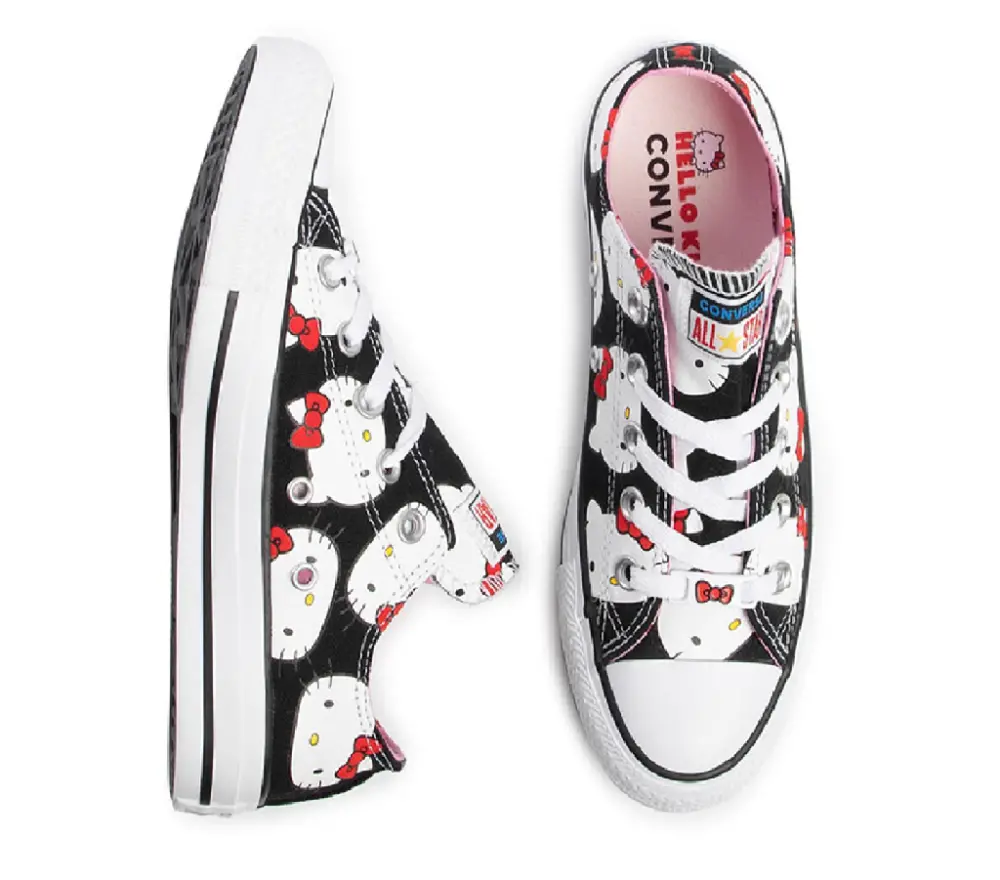Alternative view of Giày Converse Chuck Taylor All Star Ox x Hello Kitty ‘Black’ 162947C
