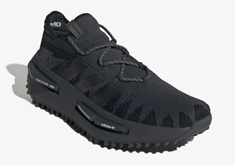 Alternative view of Giày Adidas x Neighborhood NMD S1 Knit ‘Black’ ID3205
