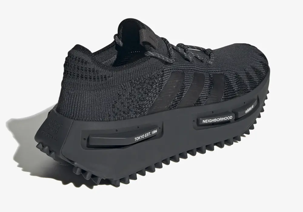 Giày Adidas x Neighborhood NMD S1 Knit ‘Black’ ID3205 - Ảnh 3