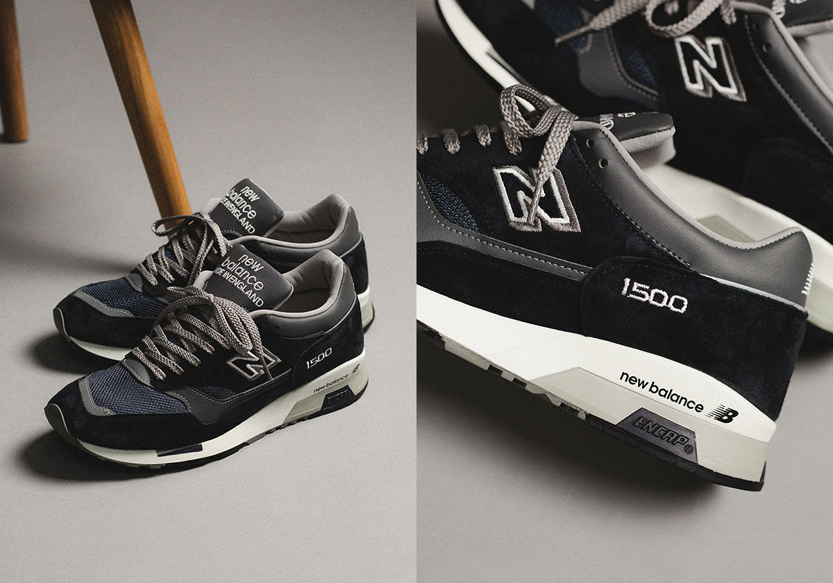 Giày New Balance 1500 MiUK 'Navy Blue Grey' U1500PNV - Ảnh 4