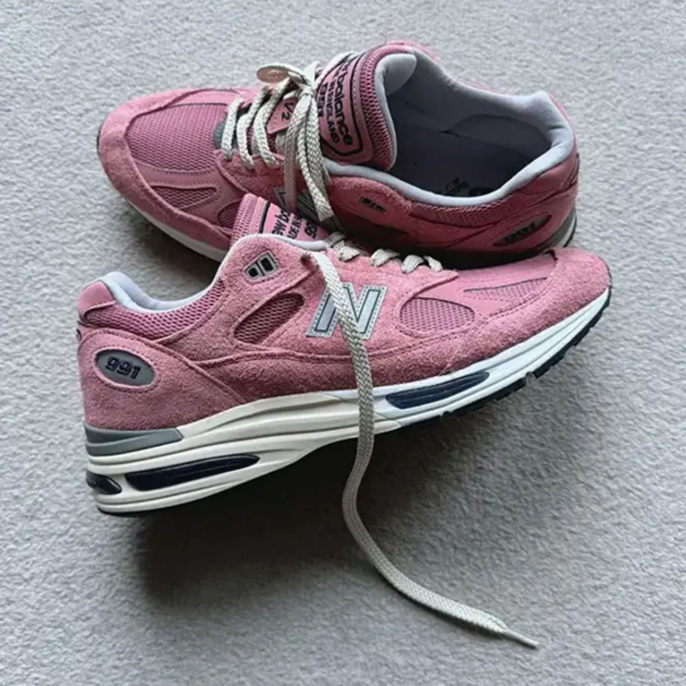 Giày New Balance 991v2 MiUK 'Brandied Apricot' U991PK2 - Ảnh 4