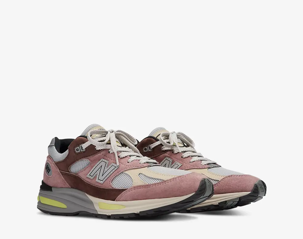 Giày New Balance 991v2 MiUK ‘Rosewood’ U991MG2 - Ảnh 4
