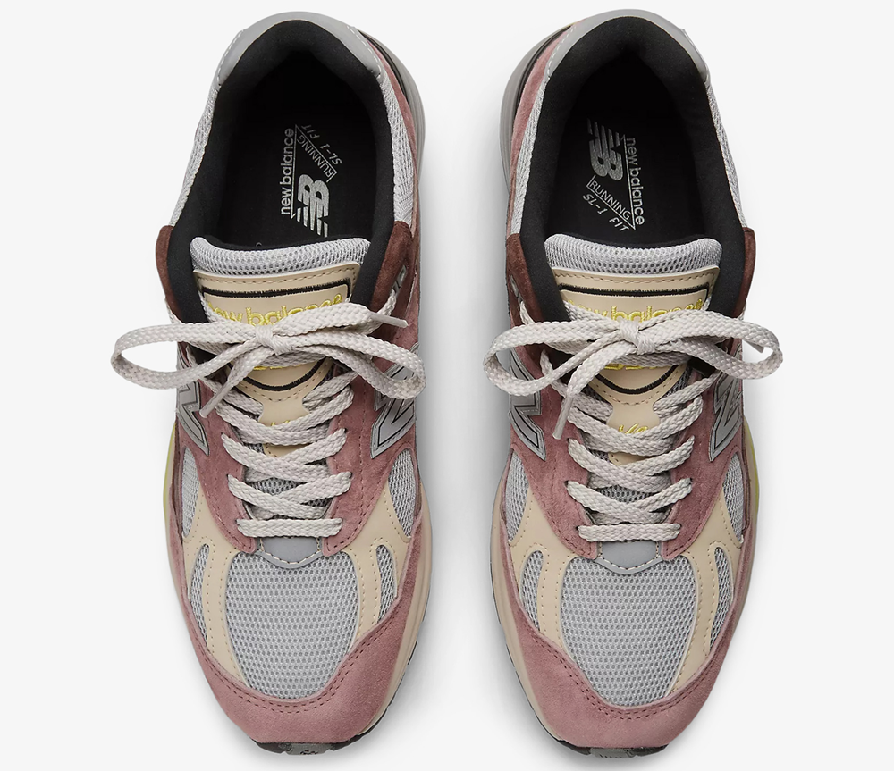 Giày New Balance 991v2 MiUK ‘Rosewood’ U991MG2 - Ảnh 3