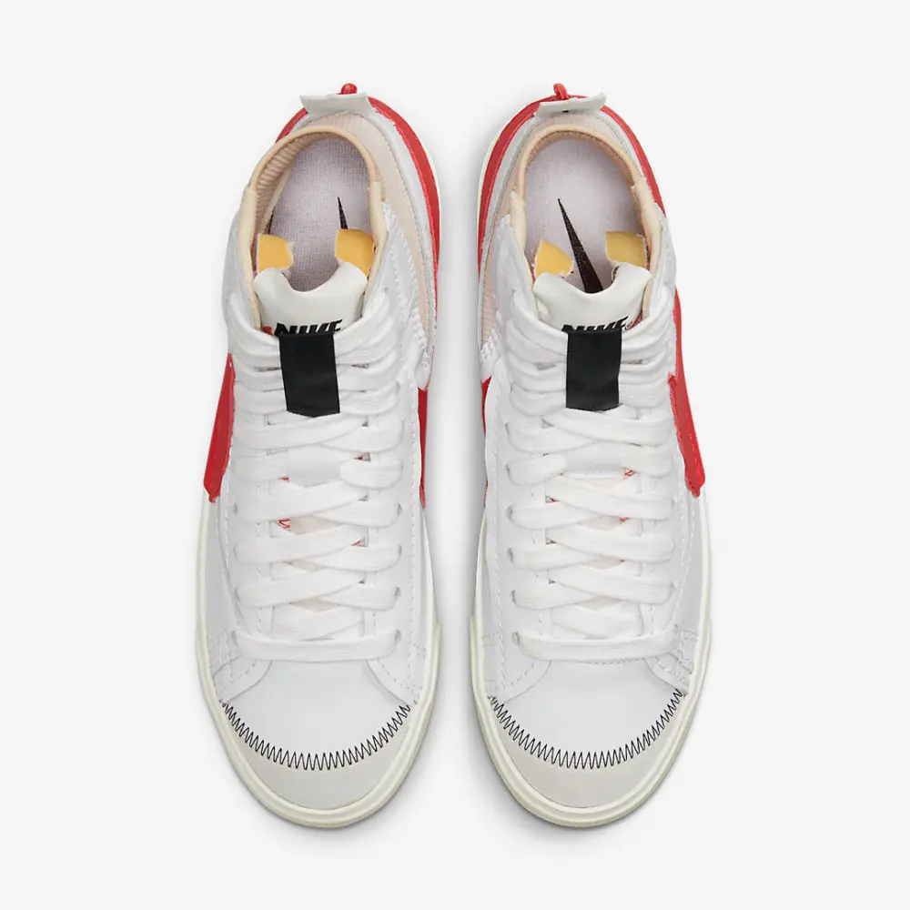 Giày Nike Blazer Mid Jumbo ‘White Habanero Red’ DD3111-102 - Ảnh 4