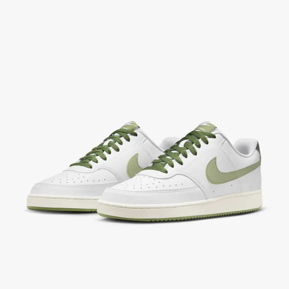 Giày Nike Court Vision Low 'White Oli Green' FJ5480-100 - Ảnh 3