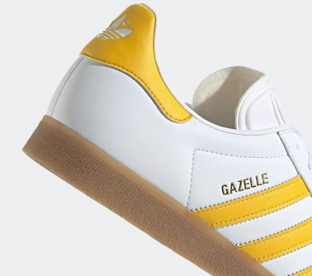 Giày adidas Originals Gazelle 'White Bold Gold' IH0379 - Ảnh 4