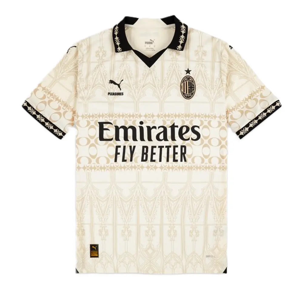 Áo Puma x AC Milan x Pleasures Jersey ‘White’ 776064-02