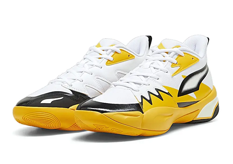 Giày Puma Genetics Basketball ‘White Yellow’ 379905-03 - Ảnh 5