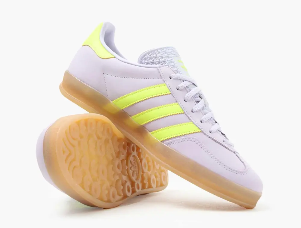 Giày Adidas Gazelle Indoor 'Silver Dawn Solar Yellow' IH5492 - Ảnh 4