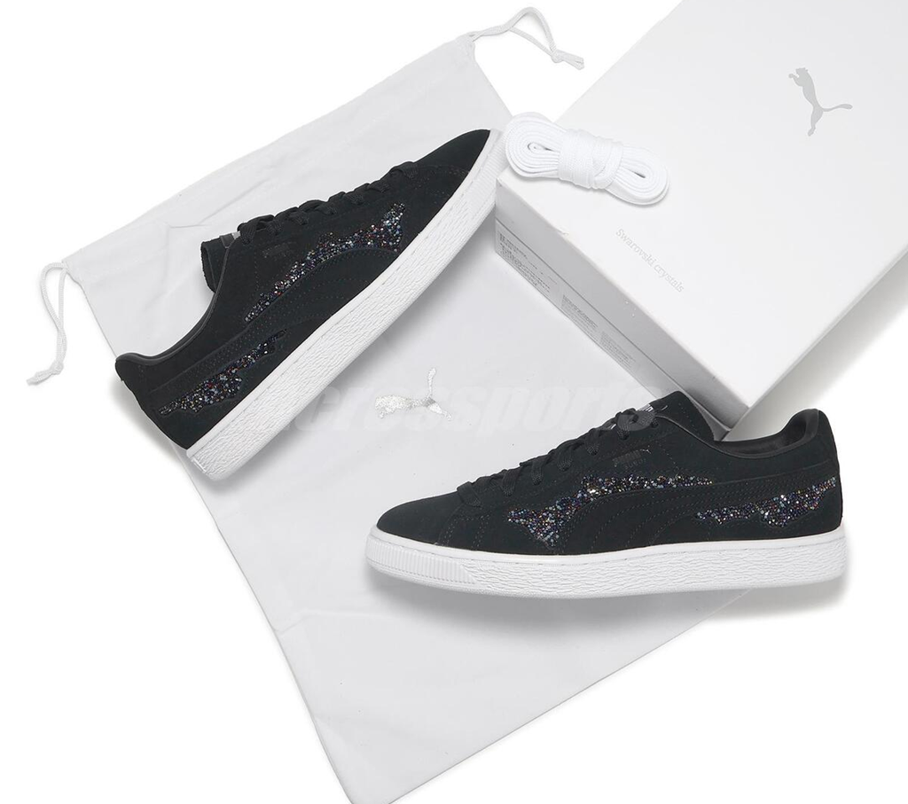 Giày Puma Swarovski x Suede 'Black Crystal' 396352-02 - Ảnh 4