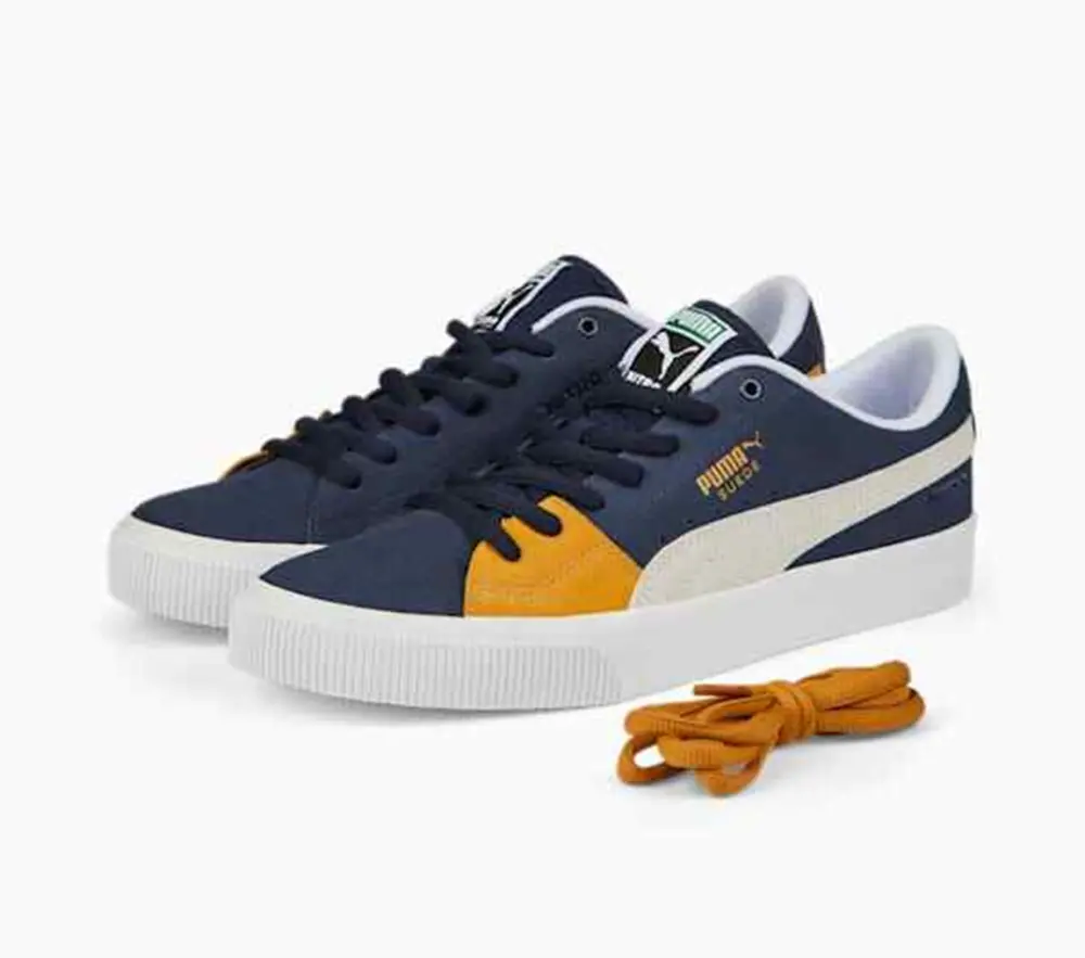 Giày Puma Suede Skate Nitro ‘Blue White Yellow’ 386082-06 - Ảnh 4