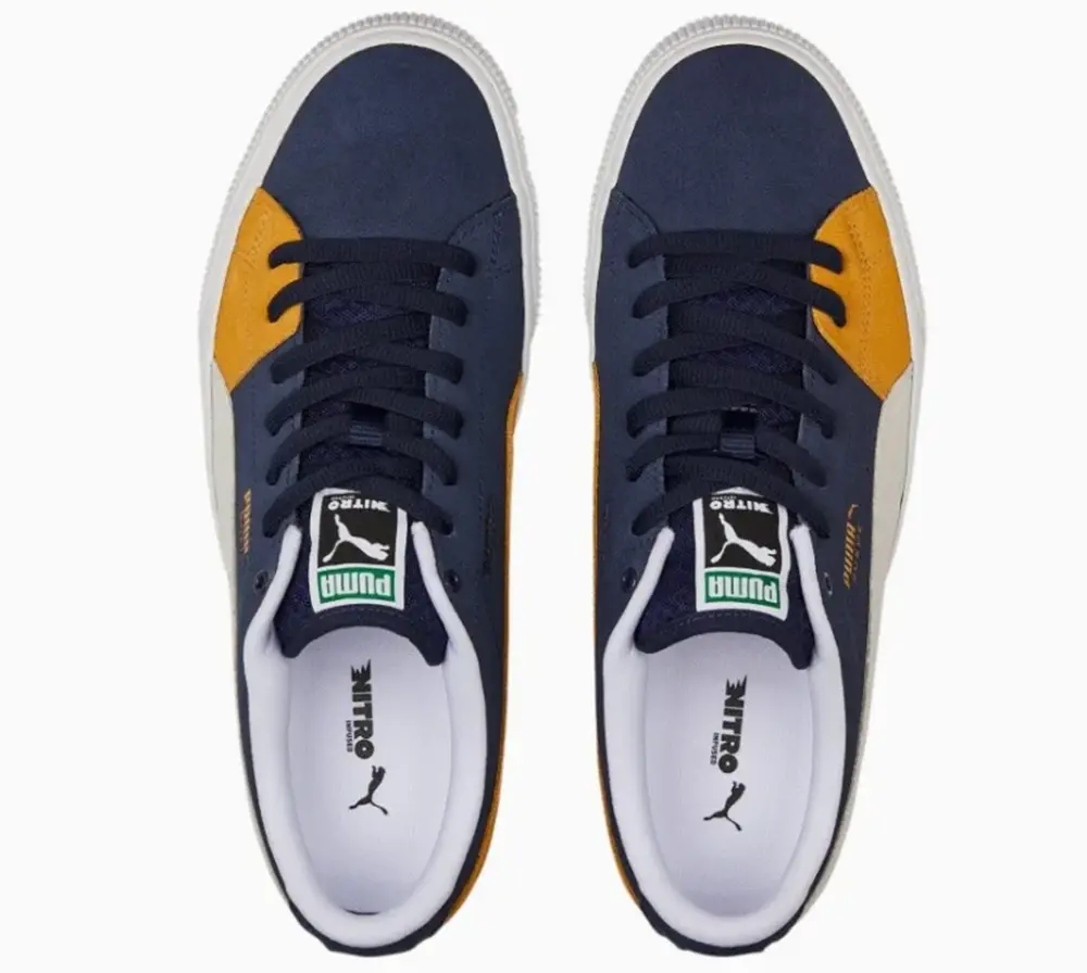 Alternative view of Giày Puma Suede Skate Nitro ‘Blue White Yellow’ 386082-06