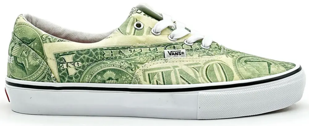 Giày Supreme x Vans Skate Era 'Dollar Bill' VN0A5FC9GRN