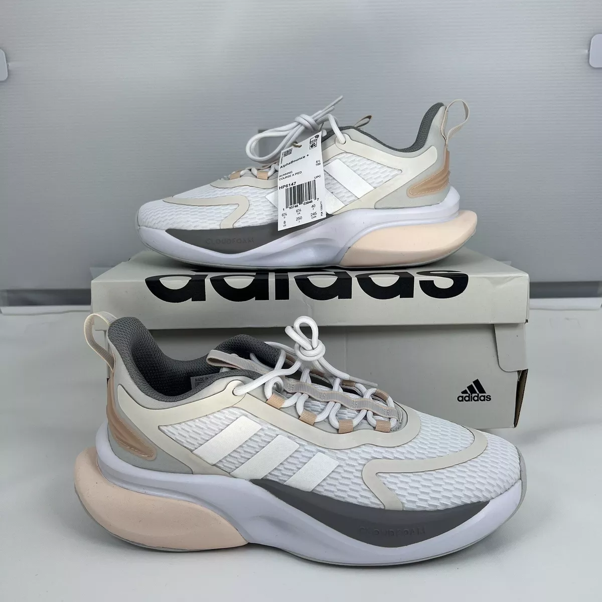 Giày adidas Alphabounce+ 'White Peach' HP6147 - Ảnh 4