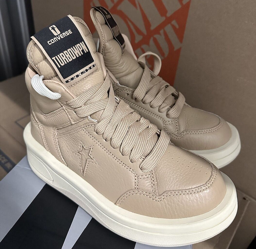 Giày Converse TURBOWPN Mid x Rick Owens ‘Cave’ A06757C - Ảnh 3