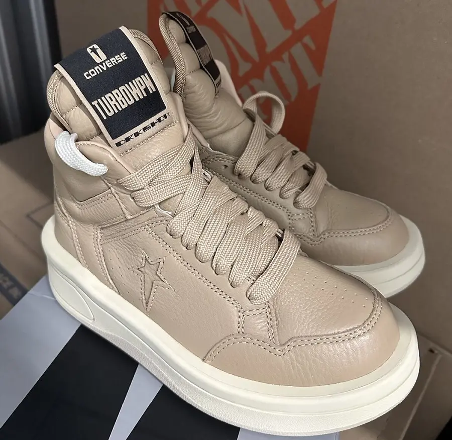 Giày Converse TURBOWPN Mid x Rick Owens ‘Cave’ A06757C - Ảnh 3