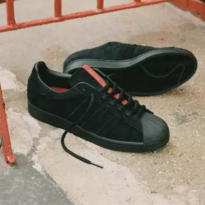 Giày Adidas Superstar Adv Thrasher 'Black' FY9025 - Ảnh 5
