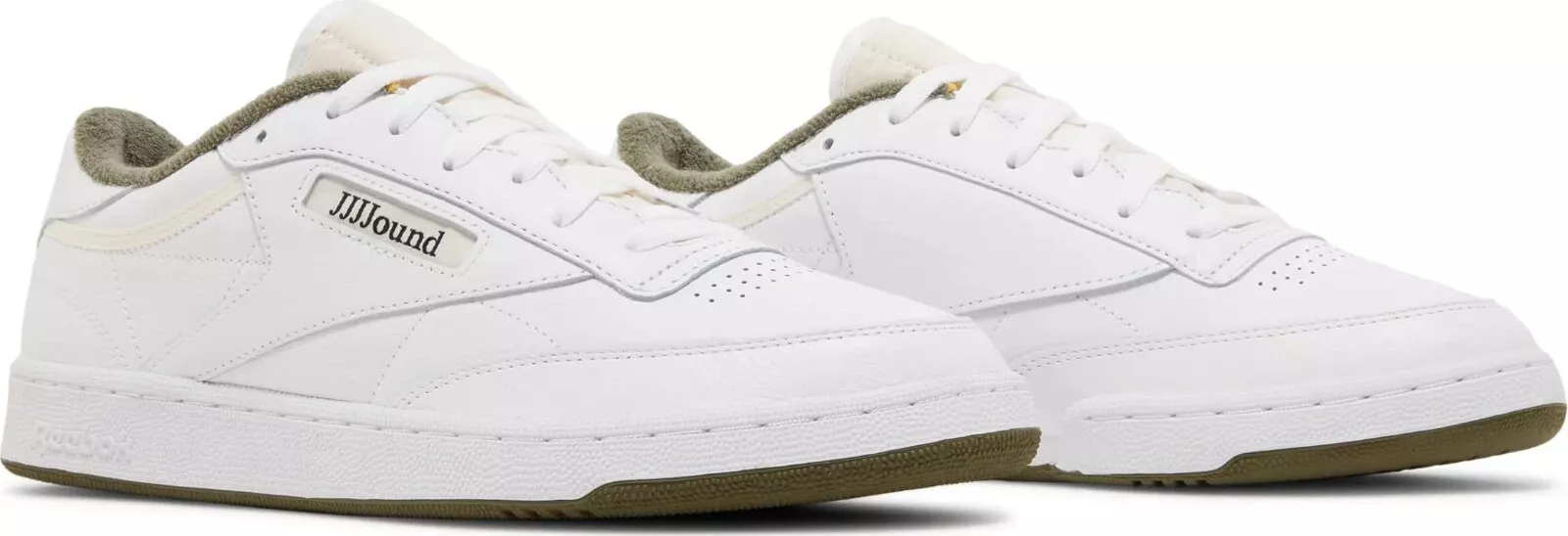 Giày Reebok Club C JJJJound 'White Olive' GX9657 - Ảnh 2
