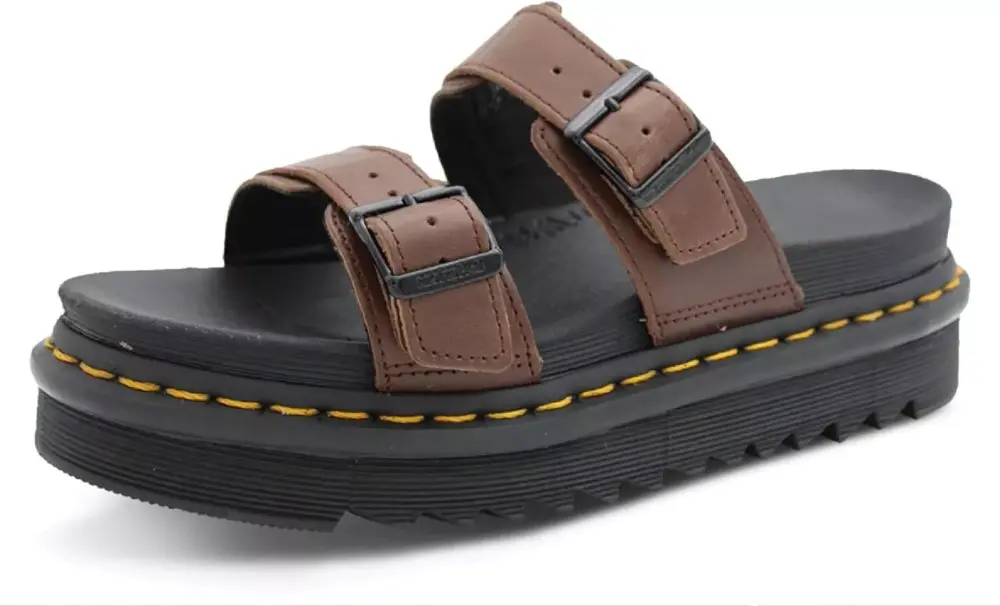 Alternative view of Giày Dr. Martens MYLES Leather 'Dark Brown' 28002201