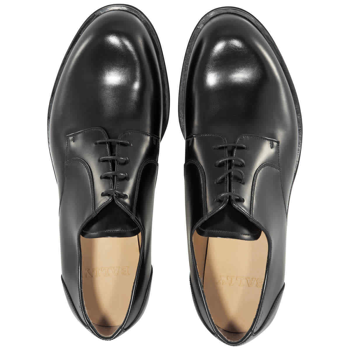 Giày Bally Fridom Leather Derby ‘Black’ 6231300 - Ảnh 3