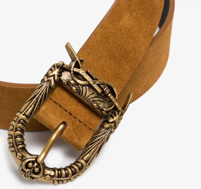 Thắt Lưng Saint Laurent Light Celtic Buckle ‘Brown’ 533721C0X0W - Ảnh 2