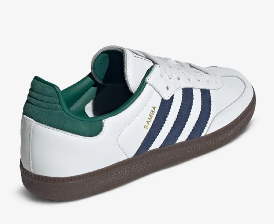 Giày Adidas Samba OG 'Black White Collegiate Green' IH4882 - Ảnh 3
