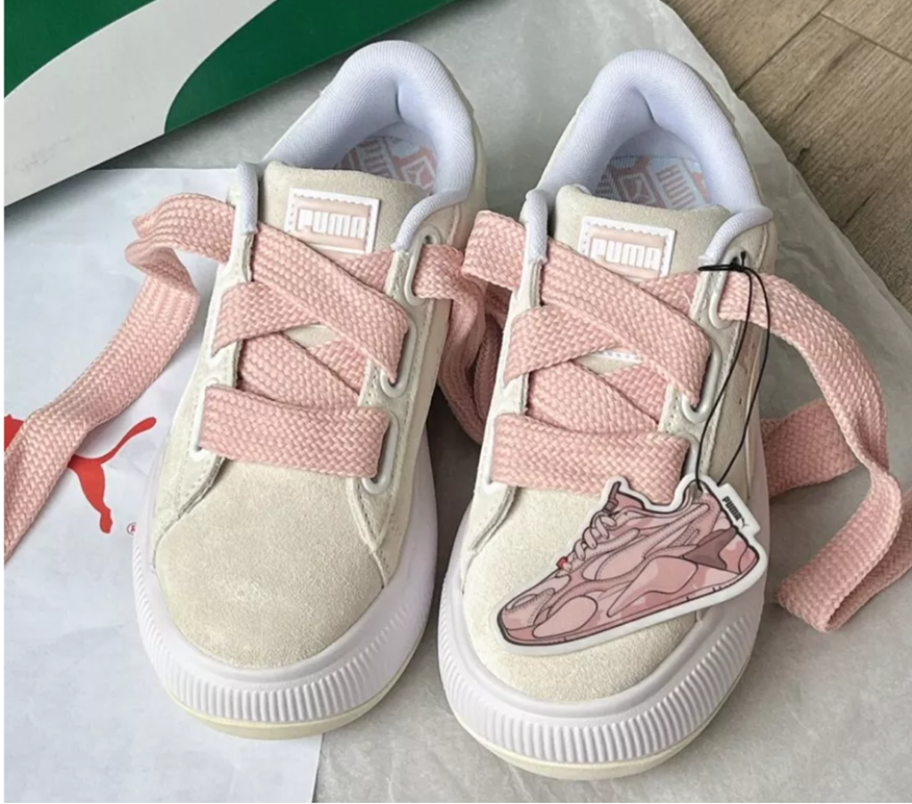 Giày Puma Mayu Heart ‘Beige’ 387321-03 - Ảnh 4