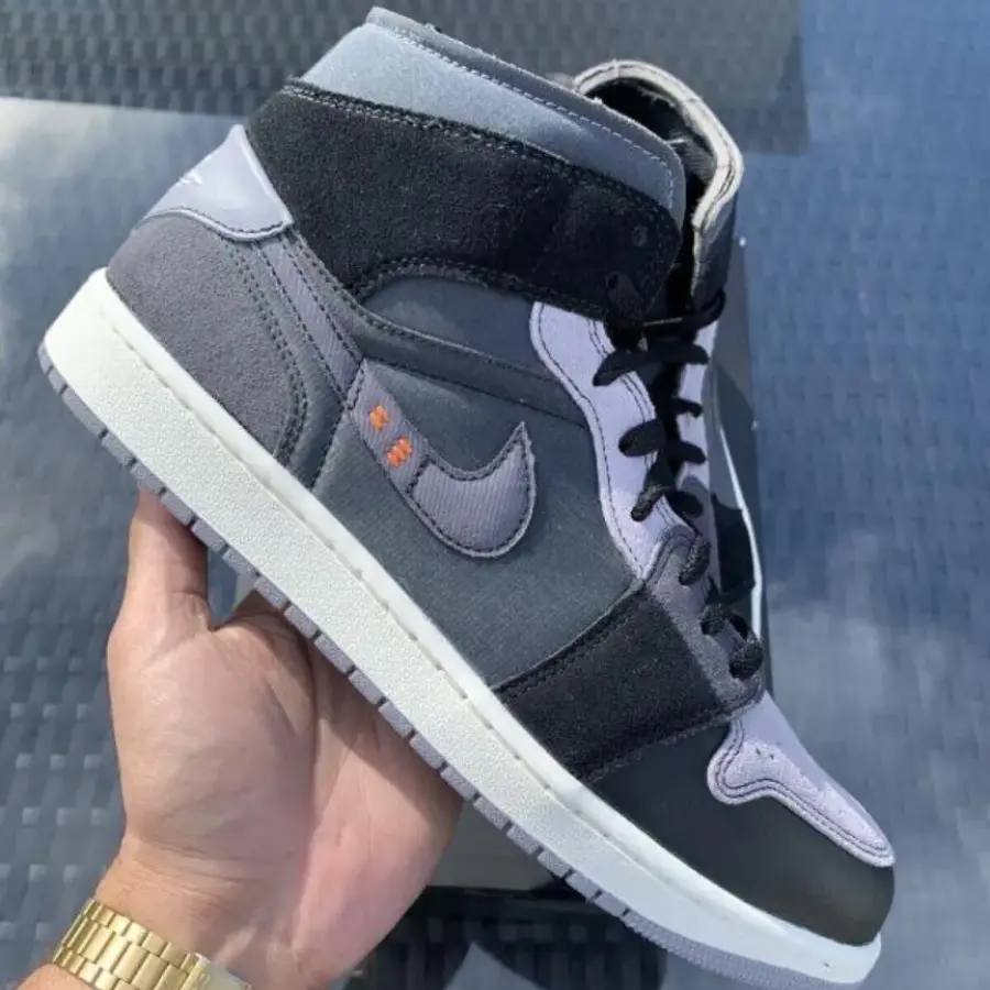 Alternative view of Giày Nike Air Jordan 1 Mid Craft ‘Inside Out Black’ DM9652-001