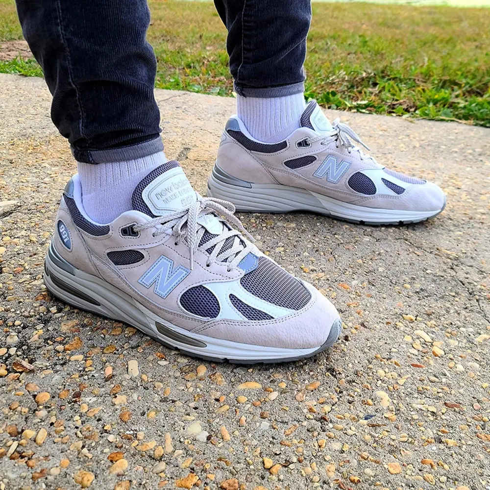 Alternative view of Giày New Balance 991v2 MiUK 'Nimbus Cloud' U991LG2