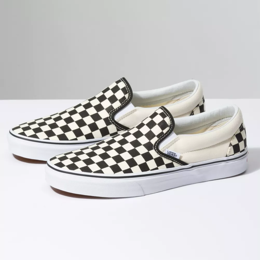 Giày Vans Checkerboard Slip-on Classic 'Off White' VN000EYEBWW - Ảnh 2