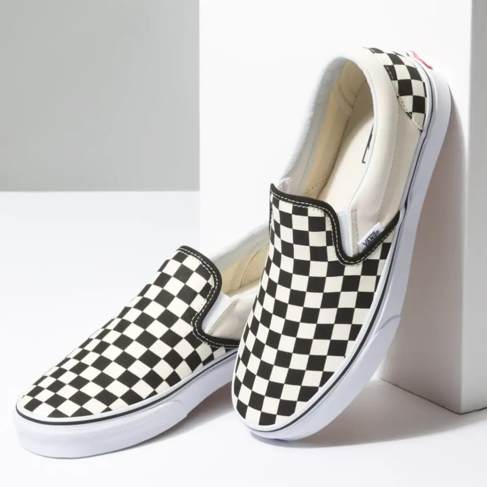 Giày Vans Checkerboard Slip-on Classic 'Off White' VN000EYEBWW - Ảnh 3