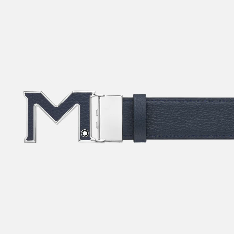 Thắt Lưng Montblanc M Buckle 'Black' 129449 - Ảnh 3