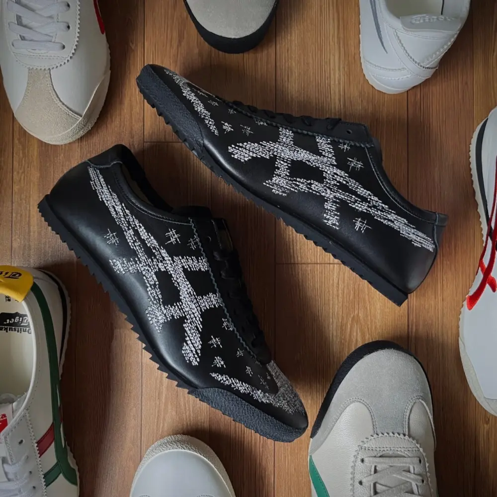Giày Onitsuka Tiger Mexico 66 Deluxe ‘Black White’ D8D3L-9001 - Ảnh 3