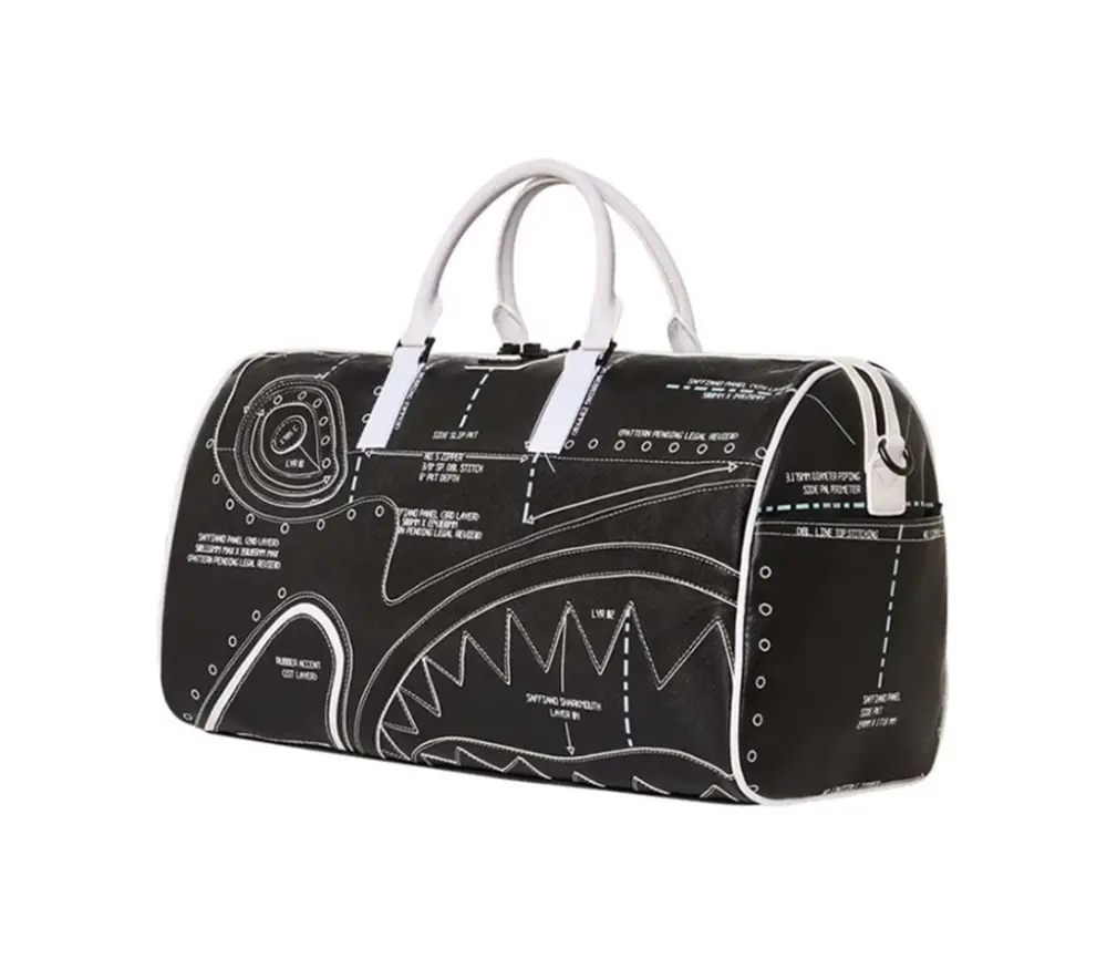 Túi Sprayground Shark Graffiti 'Black' W0835523 - Ảnh 4