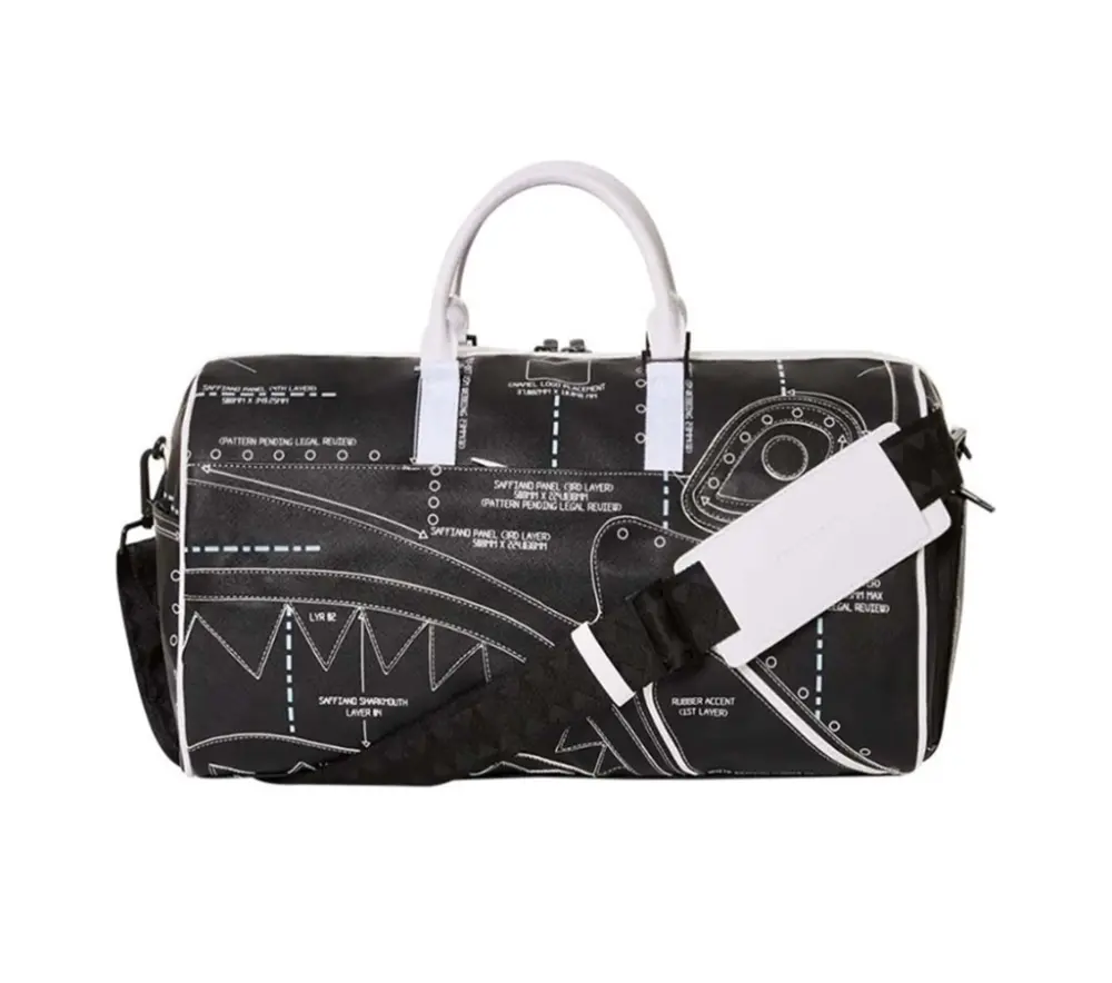 Túi Sprayground Shark Graffiti 'Black' W0835523 - Ảnh 3