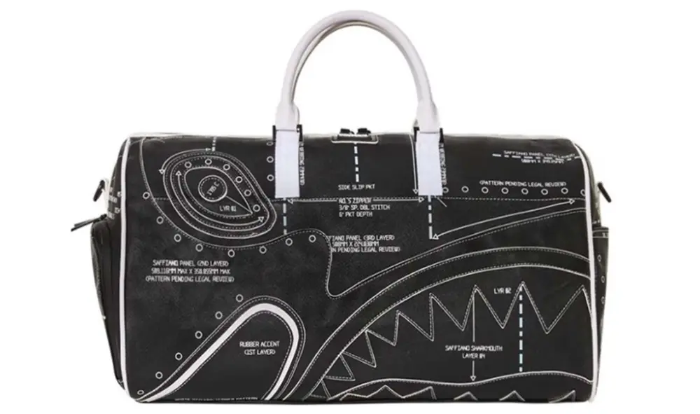 Túi Sprayground Shark Graffiti 'Black' W0835523