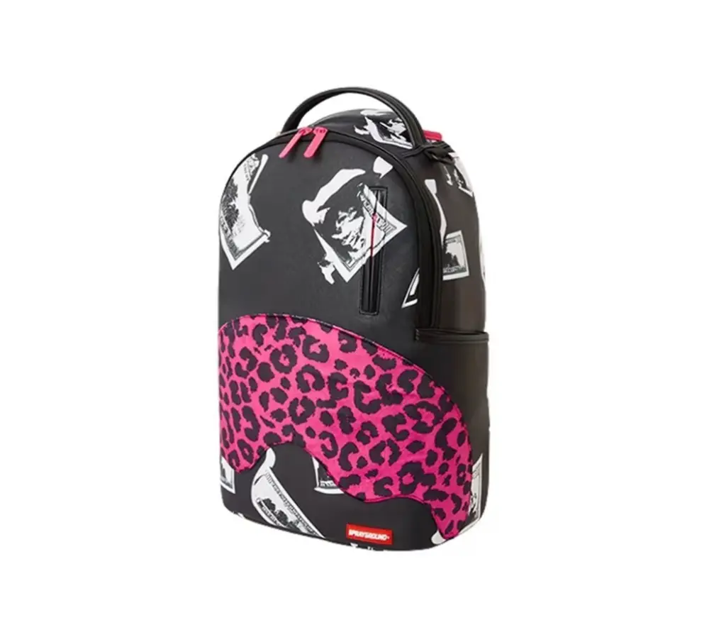 Alternative view of Balo Sprayground Shark Mouth 'Black Pink Leopard' W0845730