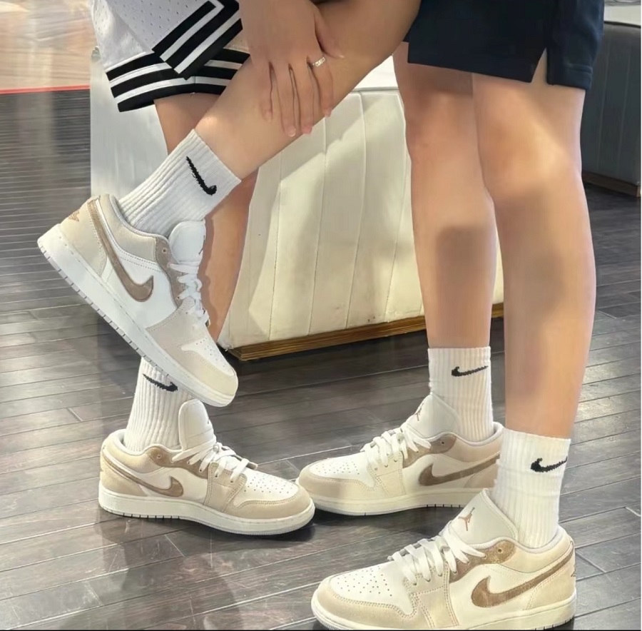 Giày Nike Air Jordan 1 Low 'Light Brown White' HF1863-200 - Ảnh 6