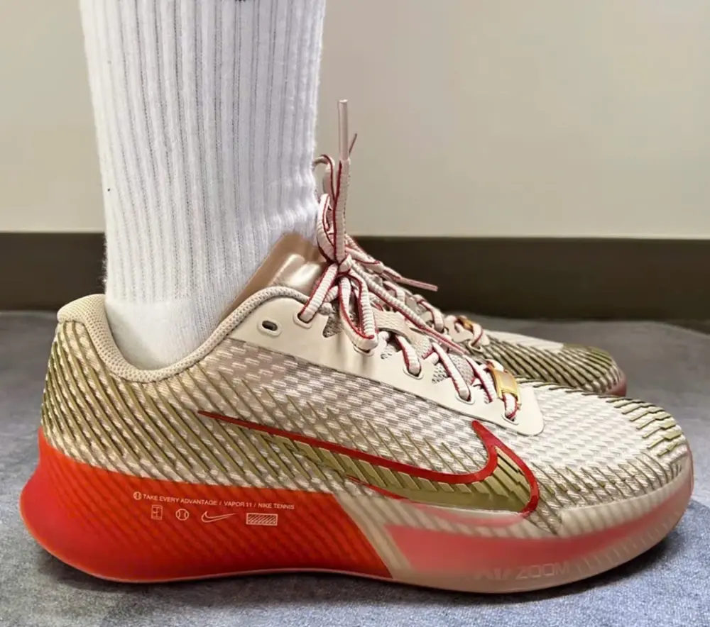 Giày Nike Court Air Zoom Vapor 11 Premium ‘Medium Brown’ FQ3165-103 - Ảnh 3