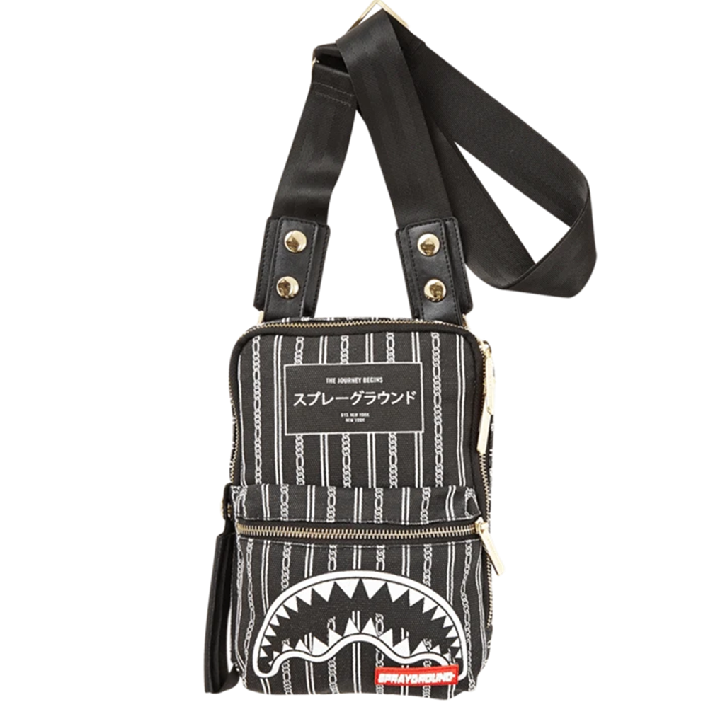 Túi Sprayground Reverse Black Shark In Paris Sling