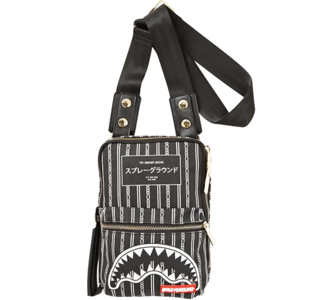 Túi Sprayground Reverse Black Shark In Paris Sling