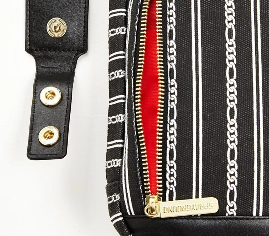 Túi Sprayground Reverse Black Shark In Paris Sling - Ảnh 2