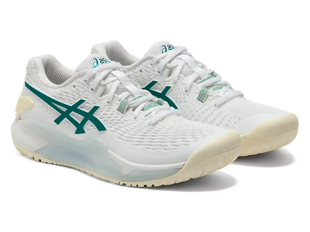 Alternative view of Giày Asics Gel-Resolution 9 ‘White Green’ 1042A246-101